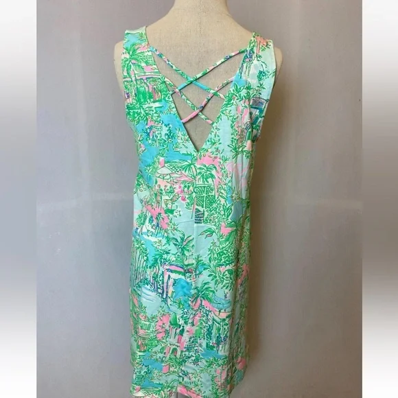 NWOT | Lilly Pulitzer | XS | Kristen Swing Dress | Lilly Loves Palm Beach - Picture 6 of 12